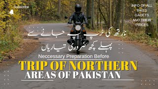 Preparing for Bike Trip to Northern Areas of Pakistan 2024All Bike Accessories With Price [upl. by Adnuhser]