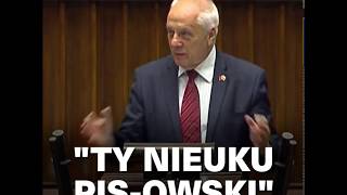 Stefan Niesiołowski do posła quotTy nieuku PiSowskiquot [upl. by Akemad]