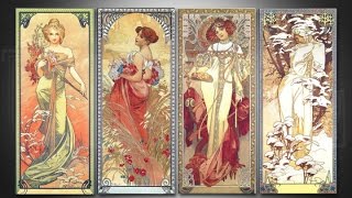 ALPHONSE MUCHA ✽ ART NOUVEAU [upl. by Ainsworth]