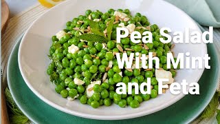 Pea Salad with Mint and Feta  Casual Foodist [upl. by Alves538]