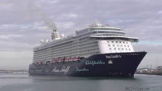 TUI Cruises Mein Schiff 4 early arrival Southampton 18th May 2017 [upl. by Yornek]