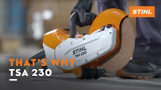 The STIHL TSA 230 cordless cutoff machine [upl. by Rafe]