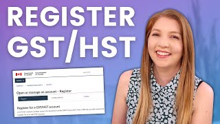 How to Register for GSTHST in Canada for Your Small Business [upl. by Huston]