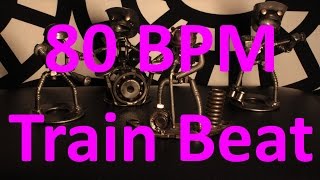 80 BPM  Train Beat Country Rock  44 Drum Track  Metronome  Drum Beat [upl. by Andra]