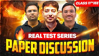 PW REAL TEST SERIES  Complete Paper02 Discussion🔥 Class 11th JEE [upl. by Niai259]