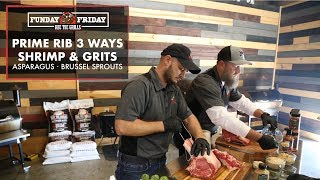 Funday Friday Week 69 • How to Cook Shrimp amp Grits and Prime Rib 3Ways  REC TEC Grills [upl. by Ellatnahc241]