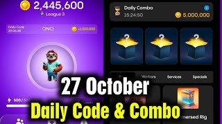 Gemz Daily Cipher amp Combo 27 October  Gemz Daily Code  Gemz Daily Combo 27 October  Gemz Cipher [upl. by Rosalyn]