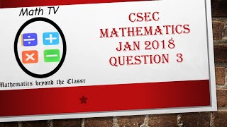 CSEC MATHEMATICSPAPER 2JANUARY 2018QUESTION 3Transformation and Geometric Construction [upl. by Slinkman39]