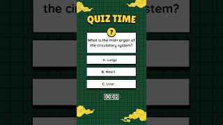 What is the main organ of the circulatory system quiz quiztime fun fypシ゚ [upl. by Archibaldo]