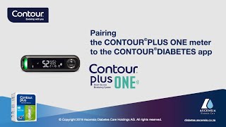 Pairing the meter with CONTOUR DIABETES app  CONTOUR PLUS ONE  mmolL  South Africa enZA [upl. by Neala451]