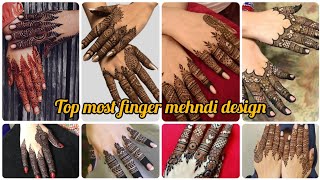 Top Most Finger Mehndi Designs  Finger Mehndi Design  Unique Finger Mehndi Design👌 [upl. by Alaikim620]