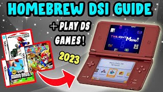 How to Homebrew DSi  Play Downloaded DS Games 2023 Guide [upl. by Nema]