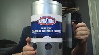 KINGSFORD Heavy Duty Deluxe Charcoal Chimney Starter unboxing [upl. by Maddalena742]