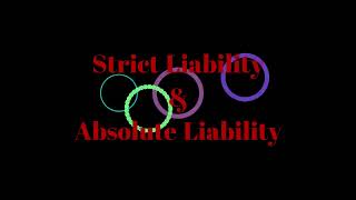 Strict Liability amp Absolute Liability with so many relevant case laws in easy terms  Law of Torts [upl. by Sillig]