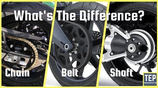 Chain Drive vs Belt Drive vs Shaft Drive in Motorcycles  Which is Better [upl. by Ahsata]