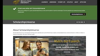 College of Applied Studies ScholarshipUniverse Tutorial [upl. by Longtin615]