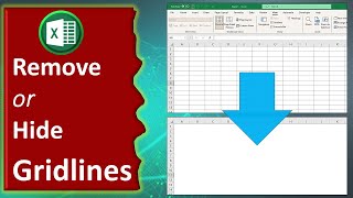 How to Remove Grid Lines in Excel  How to Hide Grid Lines in Excel [upl. by Einhpets471]