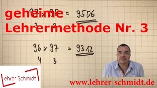 geheime Lehrermethode Nr 3  superschnell rechnen  Lehrerschmidt [upl. by Dnomhcir]