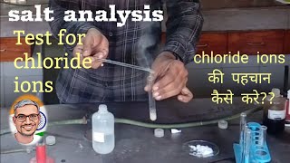 salt analysis chloride ion test neet [upl. by Dabbs]