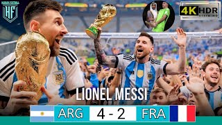 ARGENTINA 42 FRANCE FINAL 🏆 WORLD CUP QATAR 2022 CRAZY MATCH Extended Highlights Goals 4k Ultra HD [upl. by Enelyw]