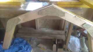 Easy gambrel roof DIY gambrel barn roof tiny house How to gambrel barn trusses gambrel barn shed [upl. by Calandra]