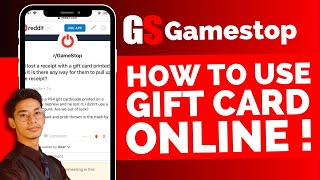 Gamestop  How To Use Gift Card Online [upl. by Ayet]