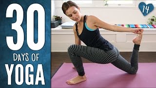 Day 14  Mindful Hatha Yoga Workout  30 Days of Yoga [upl. by Crocker]