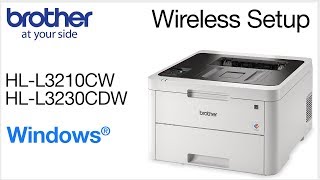 Connect HLL3230CDW to a wireless computer  Windows [upl. by Loftis]