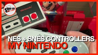 Nintendo Switch Online Controllers SNES amp NES  My Nintendo Store Unboxing [upl. by Yliah]