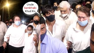 Ranbir Kapoor CONSOLES BadePapa Randhir Kapoor After Rajiv Kapoor Last Journey [upl. by Vasti]