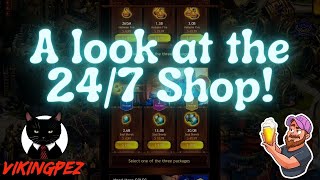 A Look at the 247 Shop  Vikings War of Clans [upl. by Shaylynn385]