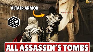 ASSASSINS CREED 2  HOW TO UNLOCK ALTAIR OUTFIT  ALL ASSASSINS TOMBS 1080P 60FPS PC [upl. by Celestyna]