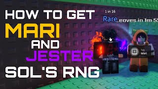 HOW TO GET MARI AND JESTER IN SOLSRNG  Sol’s RNG [upl. by Aicnom638]