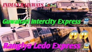 Indian Railways 🚂 Guwahati Intercity Express 180 Kmph 🚆 vs Rangiya Ledo Express 150 Kmph 🚊😱 [upl. by Elmina220]