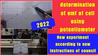 ISC physics practical determination of emf of cell using potentiometerscore full marks [upl. by Puna]