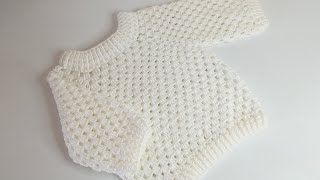 ABRIGO O SUETER A CROCHET PASO A PASO  BASICOS DEL TEJIDO  PUNTO FANTASÍA  TEJE FÁCIL Y RAPIDO [upl. by Anilak883]