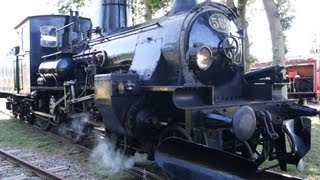 Steam locomotive manual turn round Djursland Denmark [upl. by Lisabeth]