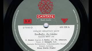 Bach Kantate BWV172 Erschallet ihr Lieder KlausMartin Ziegler 1966 [upl. by Burlie]