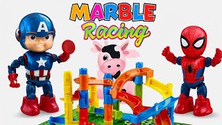 Marble racing  Racing circuit  Marble ASMR  Marble racing circuit  Marble run  Marble run race [upl. by Kenway315]