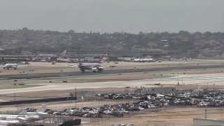 American Airlines 777300ER SAN Landing [upl. by Sirovart]