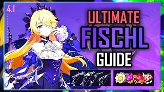 ULTIMATE FISCHL GUIDE Builds Playstyle Weapons Teams Showcase etc  Genshin Impact Ver 41 [upl. by Ahsin]