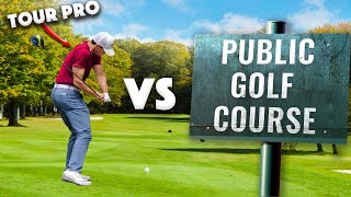 What will a TOUR PRO golfer score around a public course [upl. by Nitaf379]