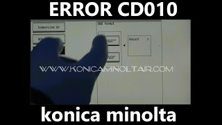 ERROR CD010 konica minolta [upl. by Svoboda]