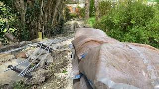 Valley View Railway  Wagon Shed Build on a 5 inch gauge ride on a minimum gauge garden railway [upl. by Dolph]