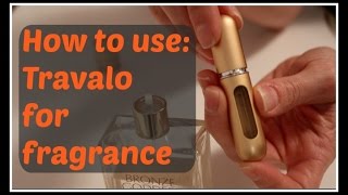 How to Fill a Travalo travel refillable fragrance sprayer [upl. by Editha853]