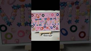 Name decoration art work nameart nameartvideo nameartediting craftvideos craftideas craftwork [upl. by Nekcarb313]