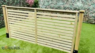 eDecks Elite Slatted Fence Panels 18m x 0920m  eDecks [upl. by Bleier]