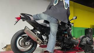 cf moto 675sr exhaust sound dyno cfmoto 450sr 500sr 675sr superbike bikelife exhuastsound [upl. by Zelda]