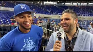 Entrevista a Edward Olivares de los Kansas City Royals [upl. by Vel]