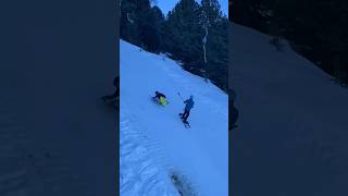 Snowboarder LOSES CONTROL selimayer [upl. by Aleihs]